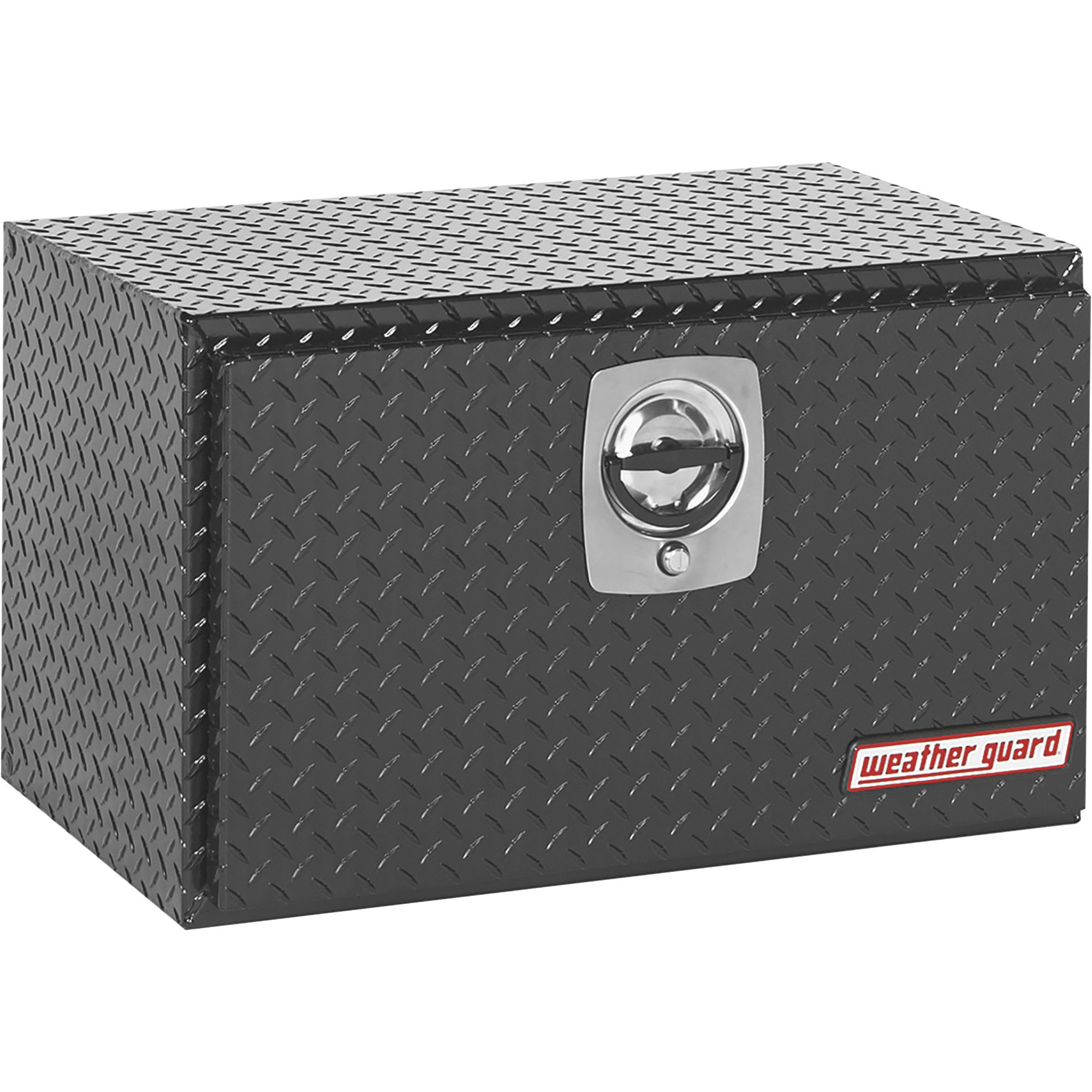 Weather Guard Underbody Truck Tool Box, Aluminum, Gloss Black, 30.13in.L x 18in.W x 18in.H, Model# 631-5-02